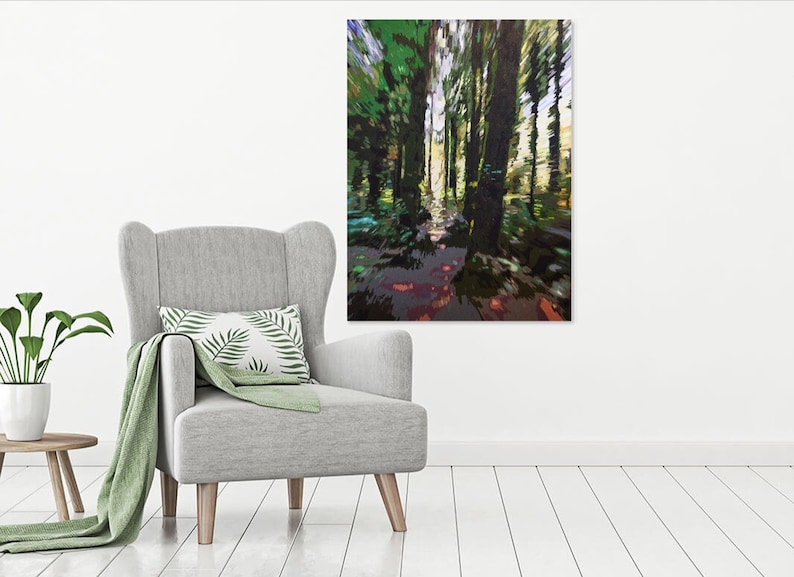 She Ran Through the Forest. She Did Not Stumble: Stretched Canvas Print image 2