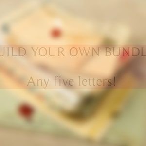 Stellen Sie sich Ihr eigenes Bundle zusammen - beliebige Buchstaben!
