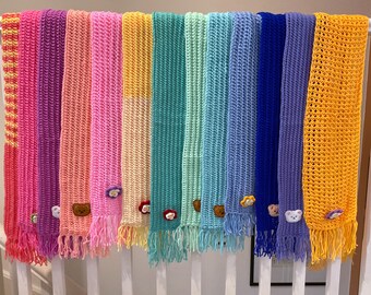 Hand Knitted various colors child’s scarf