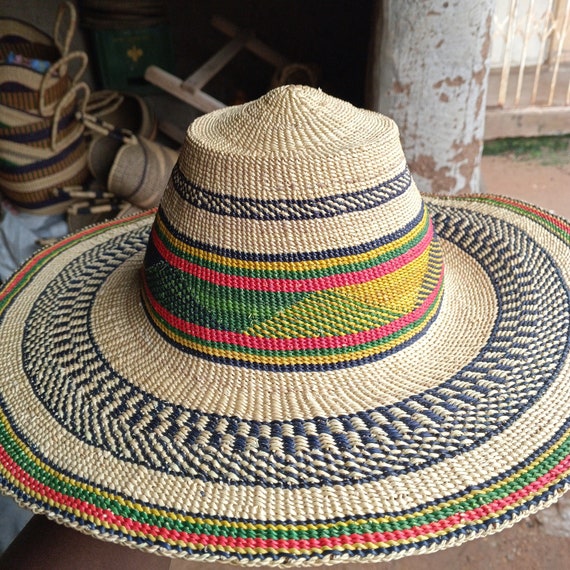 Straw Hat With Wide Brim, Eco-friendly Summer Hat, Bolga Sun  display picture 1