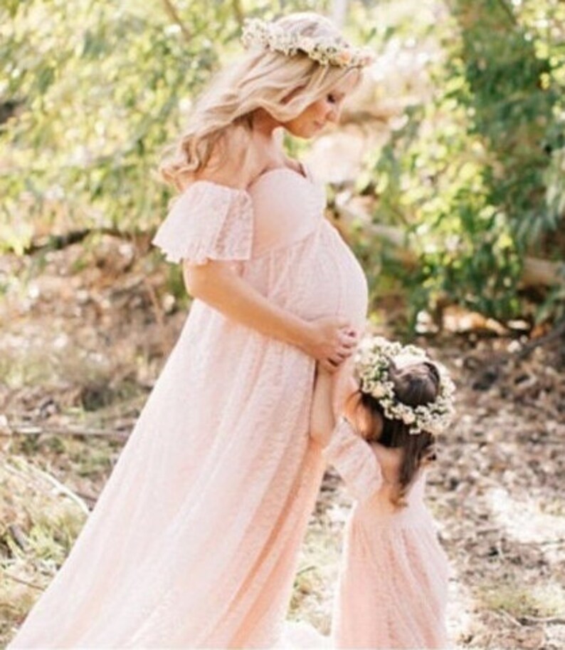 Offshoulder Maternity Dress for Baby Shower Photoshoot Etsy