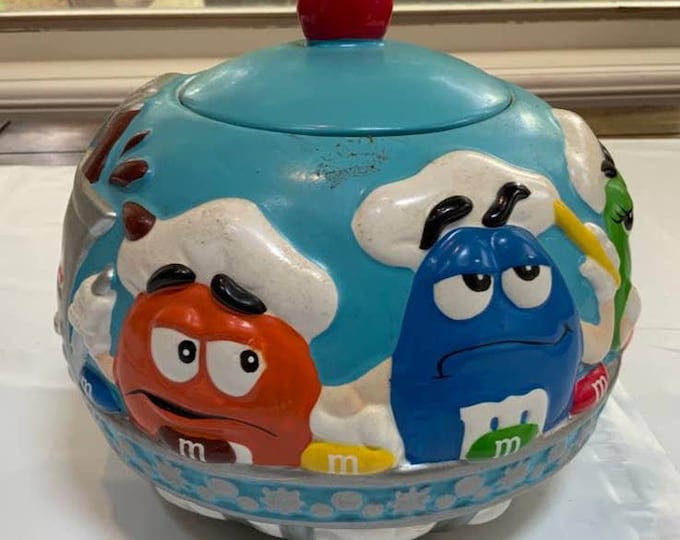 M&ms Cookie Jar Mars Inc Candy M and M Candy Container Etsy