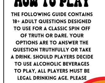 Truth or Drink: Second Edition - The Drinking Game by Cut Games - New &  Updated Insanely Funny Questions You'd Only Dare to Answer Out Loud -  Perfect Party Game for Adult