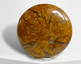 Cabochon di diaspro giallo brecciato Stone Canyon, Cabochon di diaspro agata, Diaspro giallo viola, Cabochon di diaspro brecciato