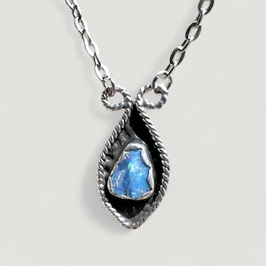 Australian Opal Necklace, Australian Boulder Opal Necklace, Sterling Silver Opal Necklace, Opal Jewelry, Boulder Opal Jewelry, October