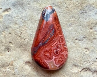 Cabochon di agata messicana Crazy Lace rosso e rosa, cabochon di agata messicana, pizzo Rosetta, agata fasciata, rosa, cabochon per la creazione di gioielli, pietra preziosa