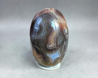 Cabochon di agata Agua Nueva, agata fasciata, agata messicana, agata muschiata, agata sciolta, cabochon per la creazione di gioielli, lavorazione con filo metallico, argenteria