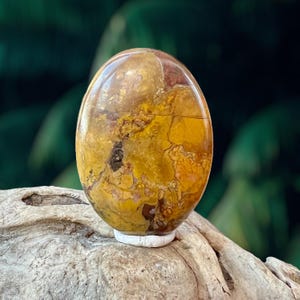 Stone Canyon Brecciated Yellow Jasper Cabochon, Agate Jasper Cabochon, Yellow Purple Jasper, Brecciated Jasper Cabochon