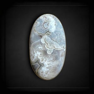 Blue Laguna Lace Mexican Agate Cabochon / Old Stock Lace Mexican Agate Cabochon / Crazy Lace / Laguna Lace Agate / Banded Agate Cabochon