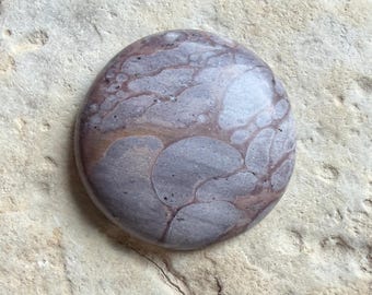 Cabochon di riolite a forma di fungo, cabochon di diaspro a forma di fungo, diaspro orbicolare, pietre per la creazione di gioielli, avvolgimento con filo, unico, circolare, diaspro