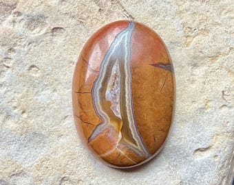 Cold Mountain Thunderegg Cabochon, Jasper Thunderegg Cabochon, Blue Jasper, Green Jasper, Jewelry making supplies, wire wrapping stones