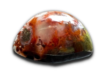Cabochon di agata muschiata indonesiana / Agata indonesiana / Cabochon di agata muschiata / Cabochon di agata piuma / Cabochon di agata piuma di muschio / Cabochon per la creazione di gioielli