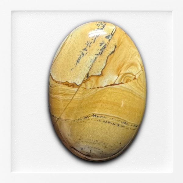 Blue Mustang Picture Jasper Cabochon / Owyhee Picture Jasper / Blue Jasper Cabochon / Blue Mustang Jasper / Mustang Jasper / Picture Jasper