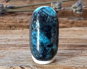Natuurlijk spinnenwebturquoise cabochon, blauw turkoois, los, turkoois voor sieraden maken, wolkbergturkoois, groen turkoois