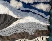 Woven wall hanging, macrame weave wall tapestry.