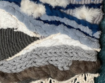 Woven wall hanging, macrame weave wall tapestry.
