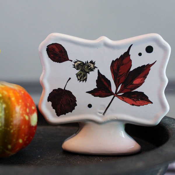 Unique Ceramic Decor, Ceramic Tabletop Decor, Shelf Decor, Home Accents, Accent Decor, House Decor, Decorative Tiered Tray, Autumn Decor