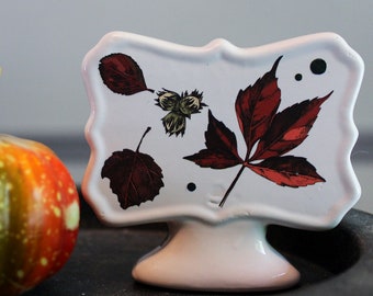 Unique Ceramic Decor, Ceramic Tabletop Decor, Shelf Decor, Home Accents, Accent Decor, House Decor, Decorative Tiered Tray, Autumn Decor