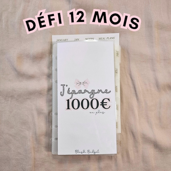 12 MOIS, défis, épargnes, challenges, Blush Budget | A6