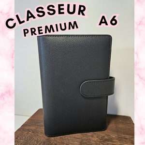 Classeur premium A6 challenge économies, épargnes, budget planner, A6 Blush Budget Noir