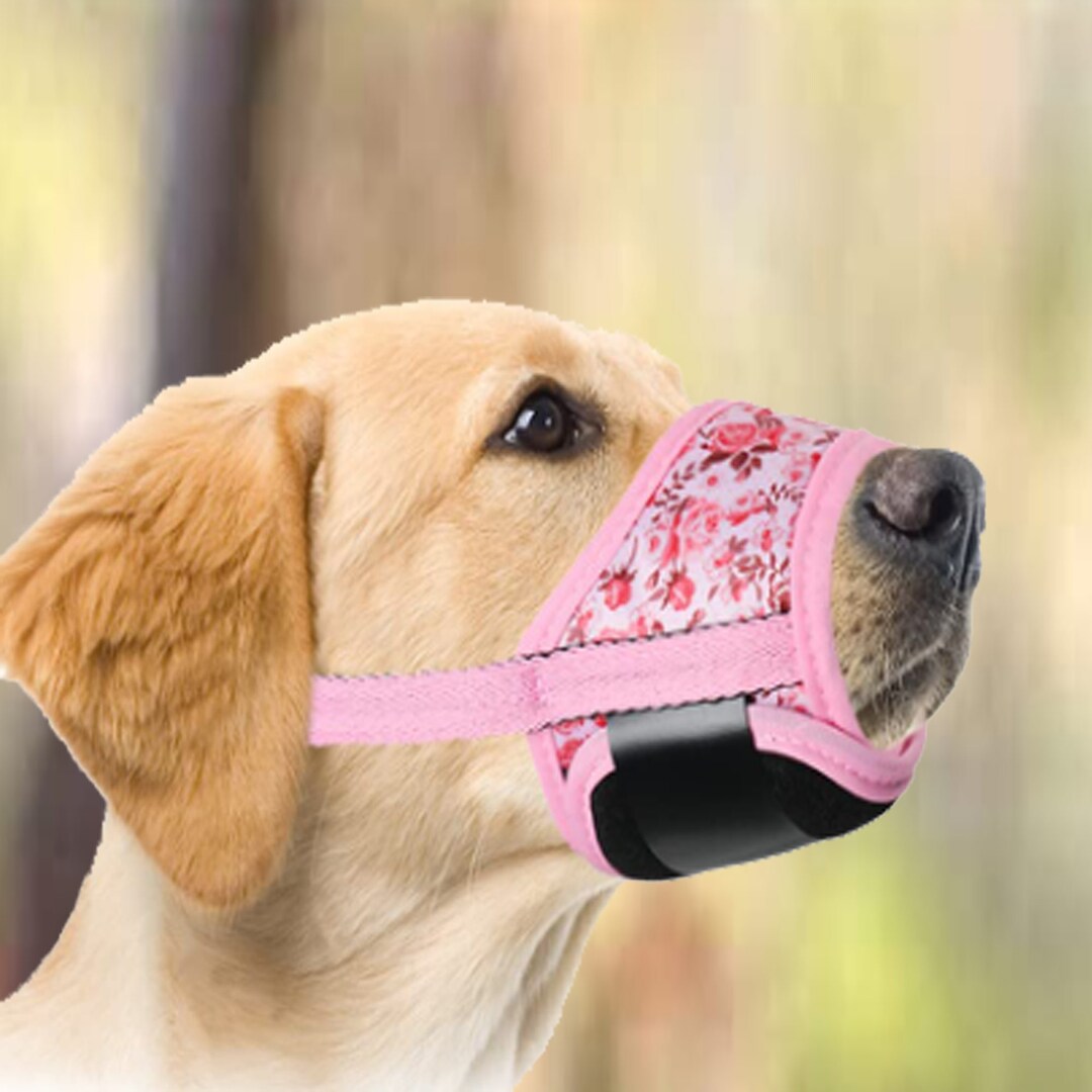 Handmade Pink Dog Muzzle for Small Medium Large Dogs Soft Etsy