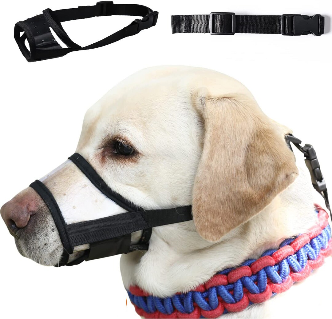 Handmade Dog Muzzle A Dog Muzzle and 1 Adjustable Fixed Rope Double