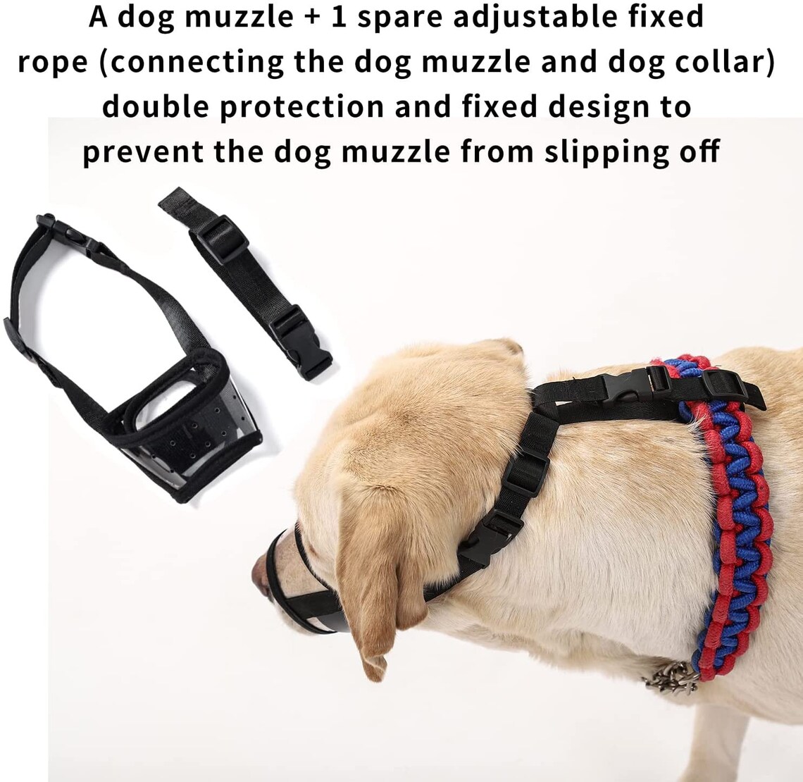 Handmade Dog Muzzle A Dog Muzzle and 1 Adjustable Fixed Rope - Etsy