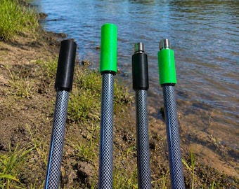 bank fishing poles DZrudun Rod Holder for Ground, Fishing Pole Holders for Ground 1 Pack, 360 Degree Adjustable Rod Holders for Fishing with Long Drill Stake for Shore, Beach, Mud and Catfish Aluminum Alloy Features Bank Fishing Rod Holder Ground