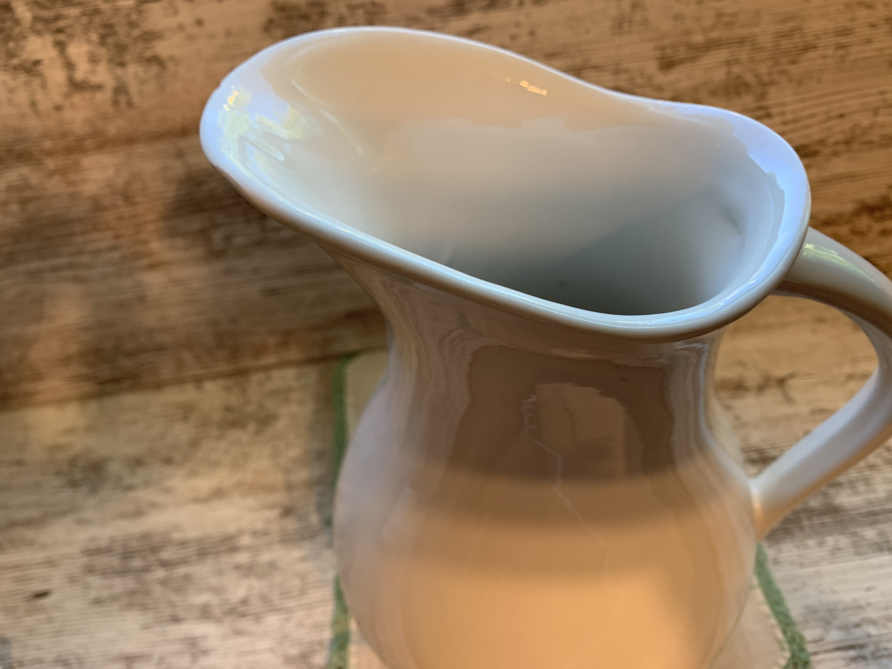 Vintage Simple White Pitcher Vase Ceramic 1970s Holland Mold Etsy