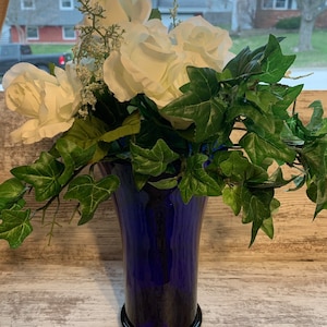 Cobalt Blue Glass Vase