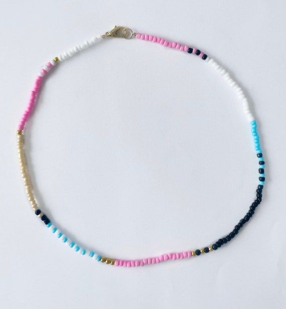 Belly Conklin TSITP Inspired Choker, Summer Beaded necklace | OBX Necklace  |24k Gold Clasp