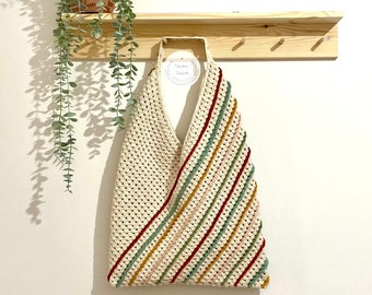 Handmade Crochet Hobo Bag: Boho Slouchy Shoulder Bag