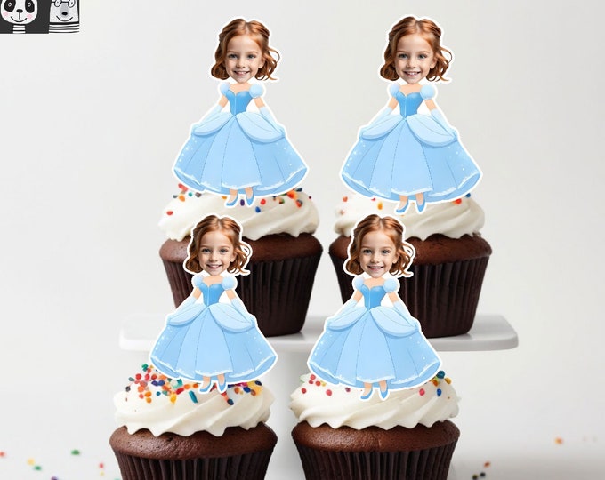 Printable CINDERELLA Cake Topper, Printable Cinderella Cake Topper ...