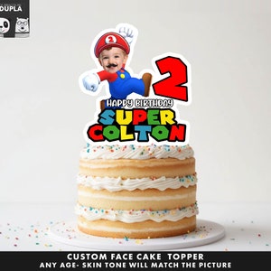 Cake Topper- Face cake topper -Custom Face- cake Topper- Topper Birthday party