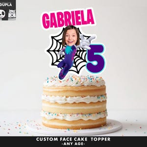 Cake Topper - Face cake topper -Custom Face cake Topper- Topper Birthday party