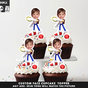 Cupcake Toppers - Gesicht Cupcake Topper -Custom Face- Cupcake Topper- Topper Geburtstagsparty