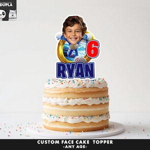 Cake Topper - Face cake topper -Custom Face cake Topper- Topper Birthday party