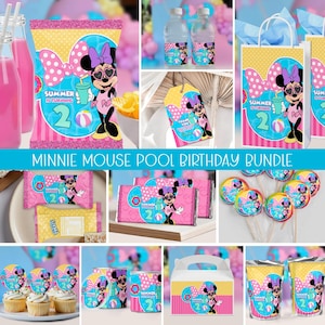 "Geburtstags-Bundle ""Minnie Mouse Pool Party""."