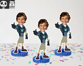 Pièce maîtresse - Pièce maîtresse visage - Pièce maîtresse personnalisée pour le visage Pièce maîtresse imprimable en nid d'abeille