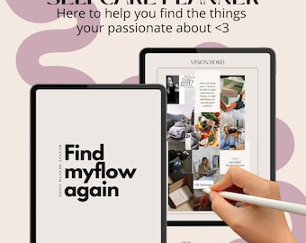Digital self-care Journal for iPad: Your Guide to Self-love, Balance & Clarity