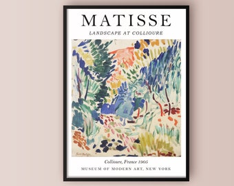 Landscape at Collioure Henri Matisse, Matisse Art Poster, Henri Matisse Print, Home Decor Wall Art, Matisse Exhibition Poster