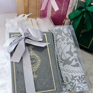 Eid Wedding SALE Quran Gift Set Islamic Muslim Religious Book Islamic Eid Hajj Umrah Prayer Rug set Anniversary Graduation ceremony New Home