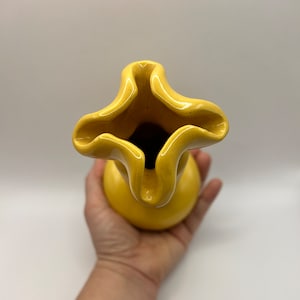 Niloak Pottery, Vibrant Yellow Mid Century Modern Vase