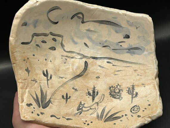 Charming Studio Pottery, Coyote in The Desert, Ma… - image 8