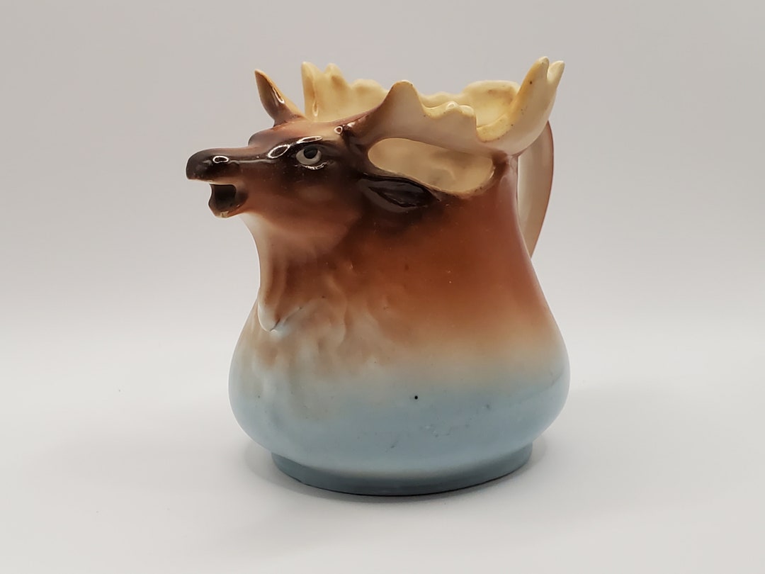 Vintage Elk Creamer/maple Syrup Pitcher, Great Shape, Circa 1930 Marked