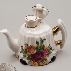 Royal Albert, Mini Tea-Pot Set for Tea, Darling Miniature, in Wonderful Shape!