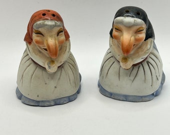 Baba Yaga, Ubaba, Cassandra the Kitchen Witch Salt and Pepper Shakers, So Cute!!