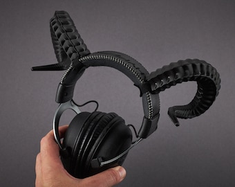 Headset Widder Hörner Kopfhörer Schmuck Zubehör Accessoire Dämon Horns Gaming Cosplay Streamer