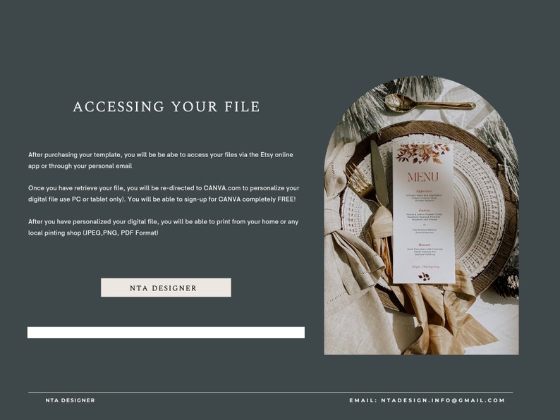 Thanksgiving Menu Template,Editable Thanksgiving Menu,Fall Autumn Menu,Modern Thanksgiving Menu,Minimalist Thanksgiving Menu,Printable Menu image 2