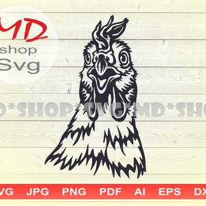 Chicken silhouette SVG, Farm Life SVG, vector files for Cricut, Chicken for CNC
